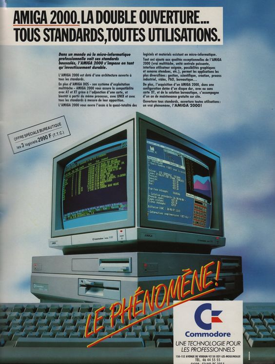 VingTroiSeize's tweet photo. AMIGA 2000: the double opening...
All standards, all uses.
The phenomenon.
#france ๐ซ๐ท #commodore #CBM #commodore #AMIGA #A2000 #CommodoreFrance #retrogaming #retrocomputer #videogames #OfficeSoftware #80s #90s #Geek https://t.co/cqBiQafleX