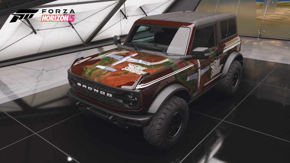 ForzaHorizon's tweet photo. This month we featured liveries for everyone from @AgeofEmpires and @MSFSOfficial, to the good folks at the @Petersen_Museum and of course @100Thieves. 

Use #10YearsofFH to share your best shots of ANY of these designs, and our favorites will make it into the next Forza Monthly. https://t.co/7jVUi3kHrh