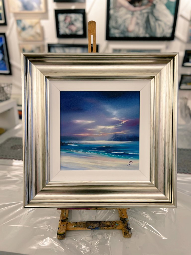 Delivery of a 30x30cm Camusdarach to the wonderful new gallery called Studio261 in Newton Mearns Glasgow. #Camusdarach #art #rt #fyp #painting #Scotland #localhero #newtonmearns