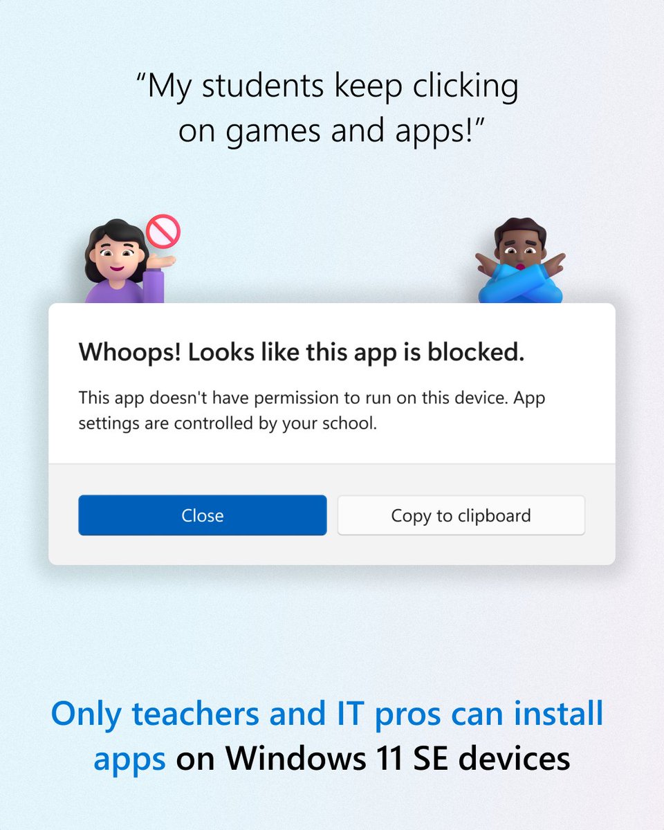 💭 Teachers love Windows! 💭 #Windows11 provides solutions built for education. Read about the way these tools support learning environments: msft.it/6019dvVBN #MicrosoftEDU