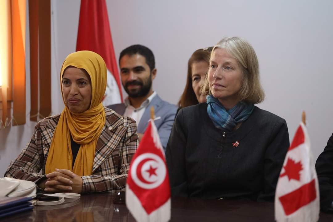 CanadaTunisie's tweet photo. Participation de Lorraine Diguer, Ambassadrice du 🇨🇦 en 🇹🇳, à une visite hier à la municipalité de Sidi Bourouis, partenaire du "Programme pour un Leadership Municipal Inclusif"🇹🇳🇨🇦, et à l'inauguration de l'espace de loisir réalisé dans le cadre du #PLMI
#GouvernanceInclusive https://t.co/YD2LVzzvOM