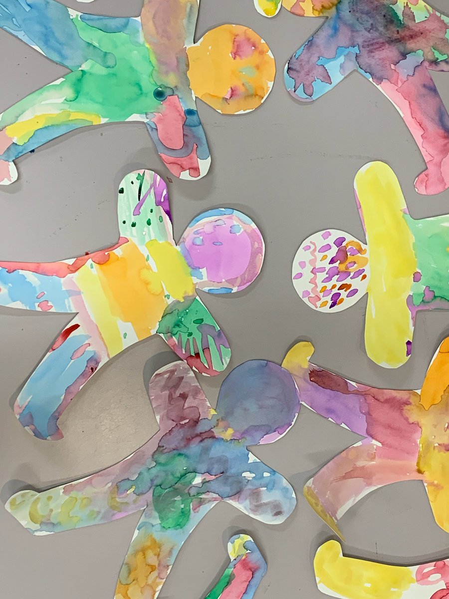 Today in Music we painted and danced while listening to music.  <a href="/EphesusElem/">Ephesus Elementary</a>  #music #painting