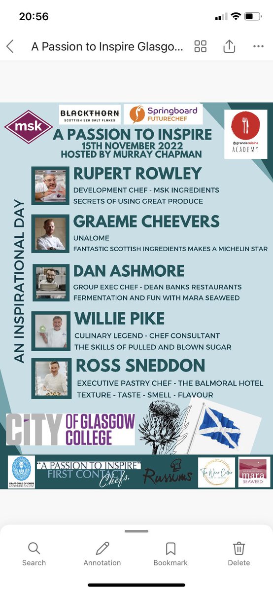 Gmcm67's tweet photo. Great and informative line up today @CofGCollege @cheffess2002 industry’s finest giving time to staff and students great effort from @MurrayKC to organise @Passion2Inspire https://t.co/yopOANhDdU