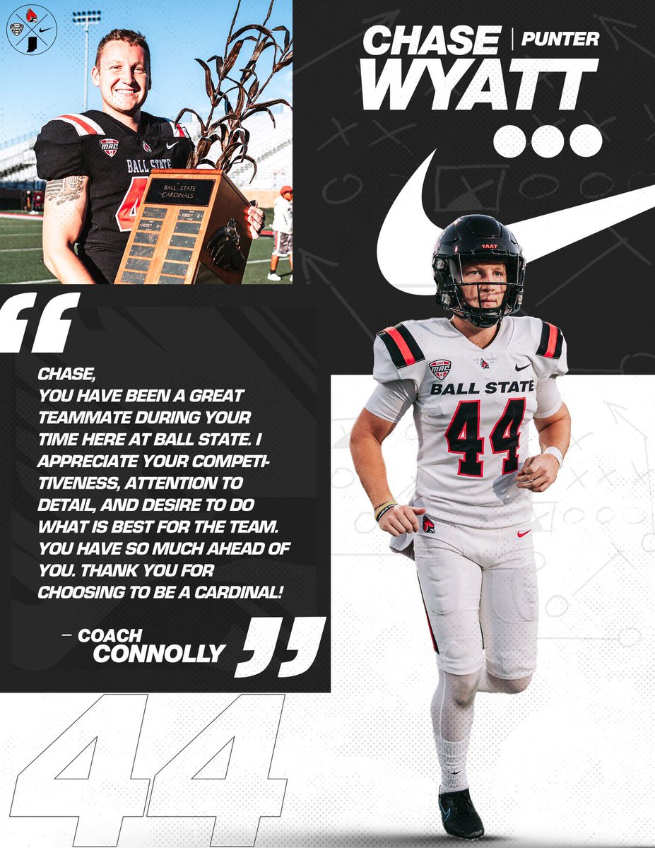 #1AAT #OneShot #SpecialistU @Chase_Wyatt8 @BallStateFB