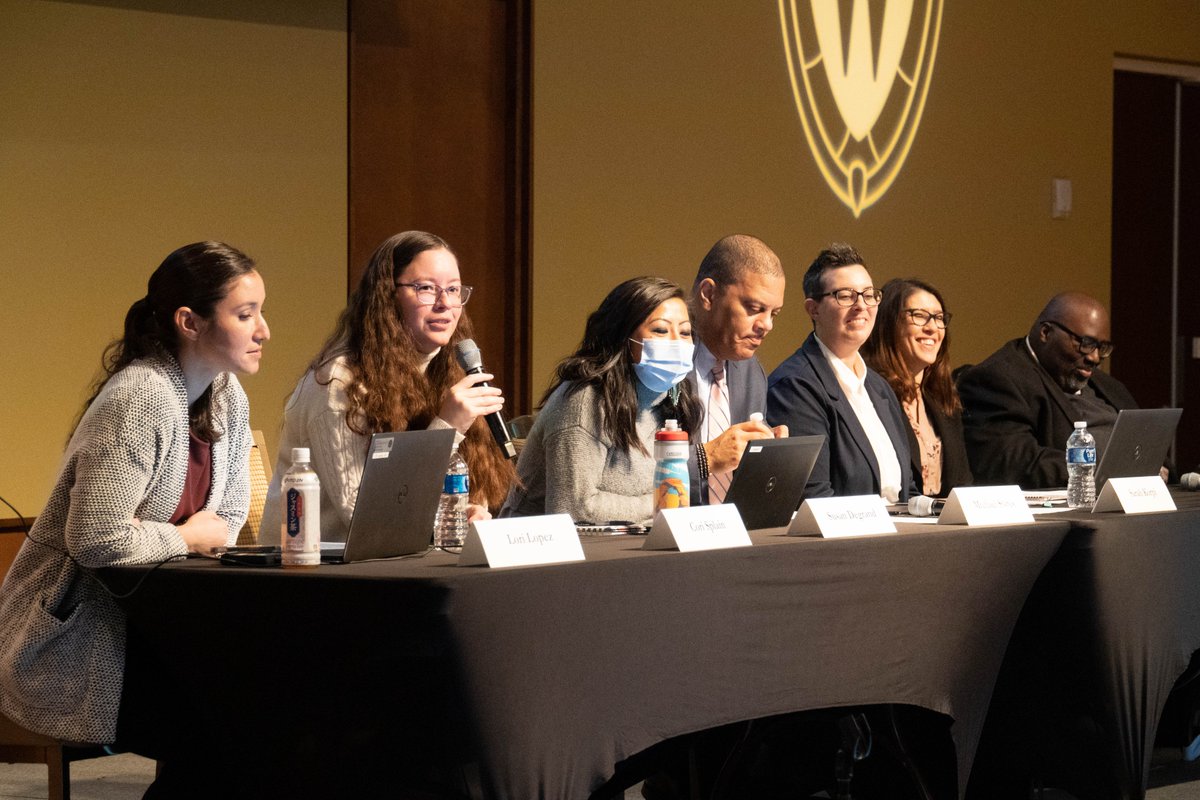 Thank you to Susan Degrand, Lisa Imhoff, Sarah Korpi, Lori Lopez, Cori Splain, Michael States &amp; DeVon Wilson for their engaging #UWDiversityForum presentation about the promise and peril of implementing unit-level surveys!

Watch ➡️ diversityforum.wisc.edu/session/so-you…