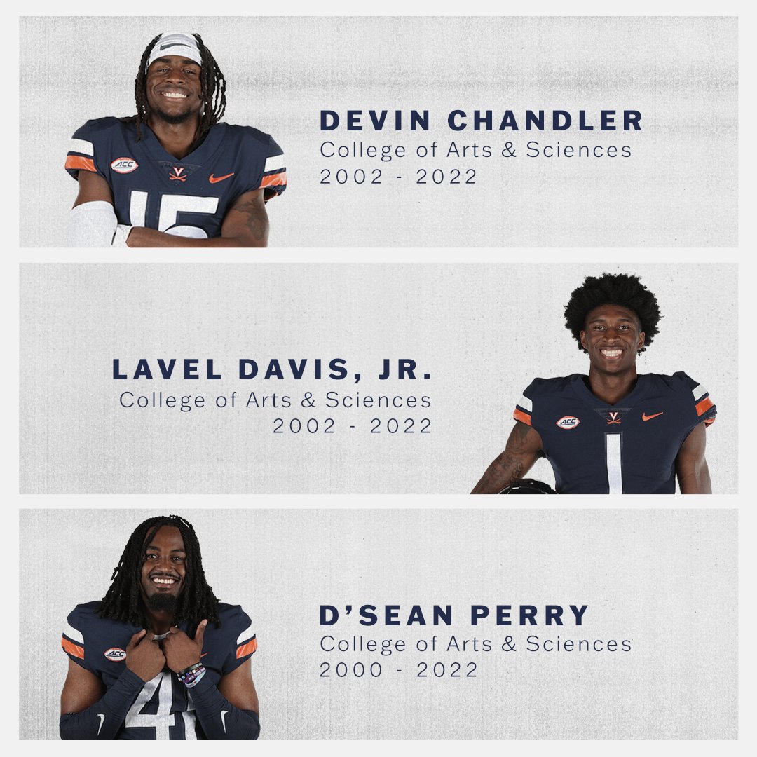 Devin, Lavel and D’Sean were our classmates, teammates, friends and family. They were study partners and role models. They made us laugh and inspired us. They had dreams. They succeeded both on and off the field. They are forever Cavaliers. bit.ly/3E9n5JB #UVAStrong