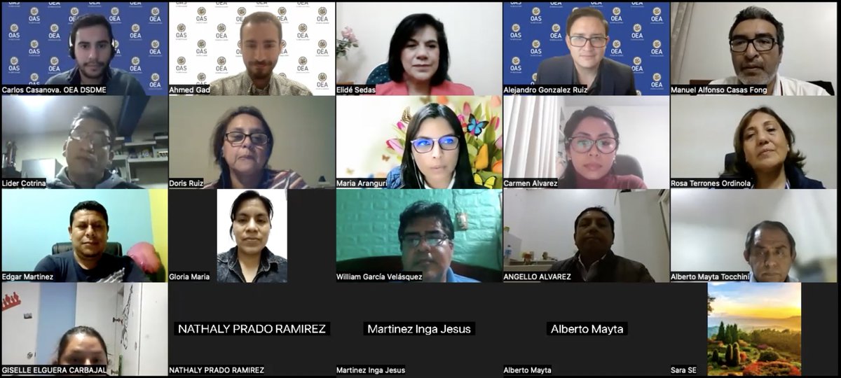 OAS_IEAB's tweet photo. Iniciamos nuestra serie de cursos de capacitación de la norma ISO/TS 54001:2019 🗳 con la @ONPE_oficial  . Gracias a todas y todos los asistentes por su tiempo. 
 
#CalidadElectoral #ISO #Ciudadanía #EstadodeDerecho #IEAB https://t.co/9lBB2gvIz9