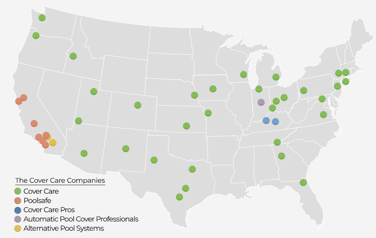 Are you a pool owner wondering if Cover Care offers services in your location? 📍Check out our Locations page at CoverCare.net/Locations to find a map of our covered areas!