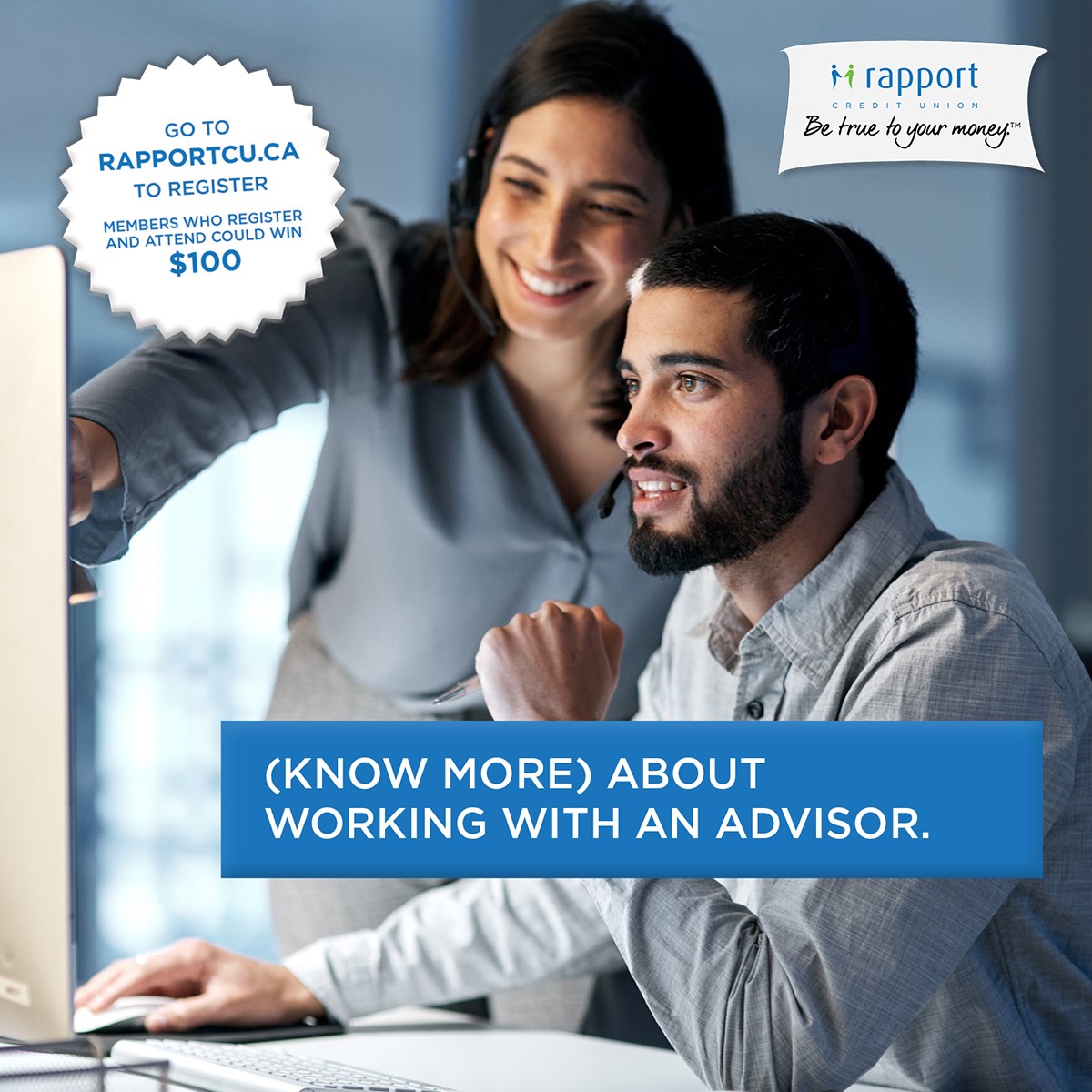 RapportCU's tweet photo. You’re more likely to reach your goals with a coach on your side. Having a financial advisor is just the coach you need to get there. Learn how to use a financial advisor in our webinar today. Register and attend for a chance to win $100 https://t.co/seUaKKRfiw #FLM2022 https://t.co/lVxPXcXdNT
