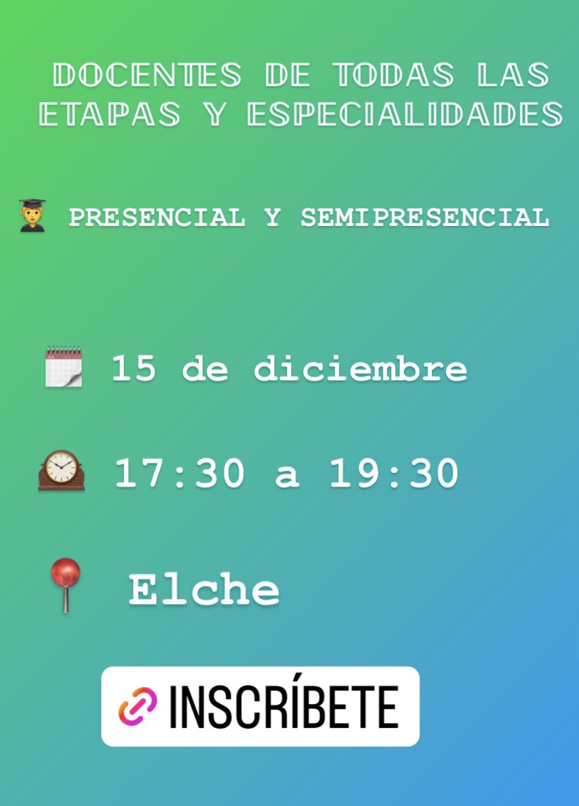 MiOposicion's tweet photo. ¡¡APRENDE A SACAR UN USO GENIAL A LAS TIC CON NUESTRA TARDE FORMATIVA!! #TIC #TICeducativas #Educacion #evaluación #learning #aprendizaje https://t.co/kxULbEqJct