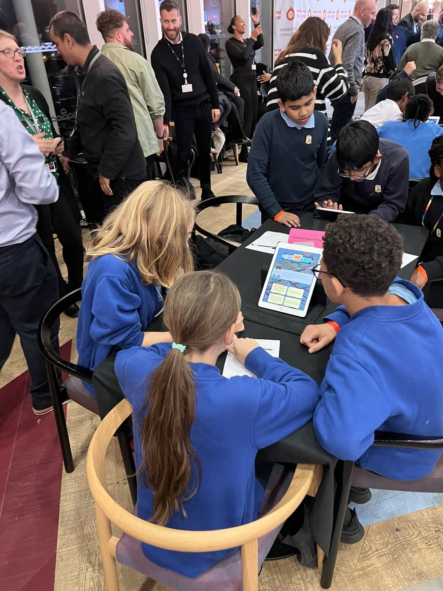 OmisoreMr's tweet photo. What an evening it was for the Year 6 pupils at @ShacklewellE8 who attended the @DotDotFire Money-Wise challenge at the London Stadium. 

They had so much fun learning financial literacy and applying it to solve problems for people affected by the cost of living crisis. https://t.co/T1trPp6Ccb