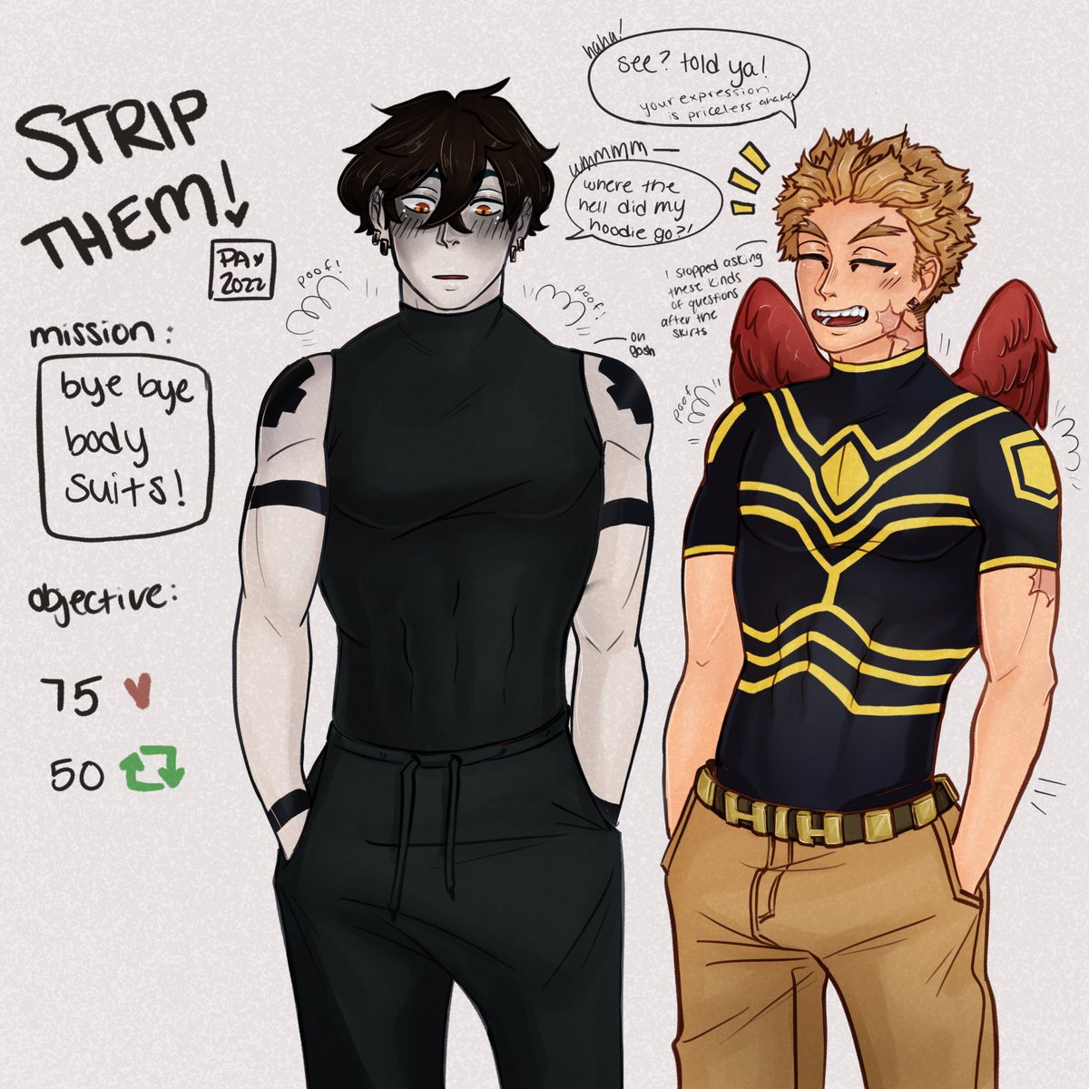 Strip Challenge {Part II}
 ft. Hawks and Ryo ❤️🔥✨
guess someone was a little caught off guard 😂✨ 
 #bnha #mha #oc #hawks #stripthecharacter #stripchallenge