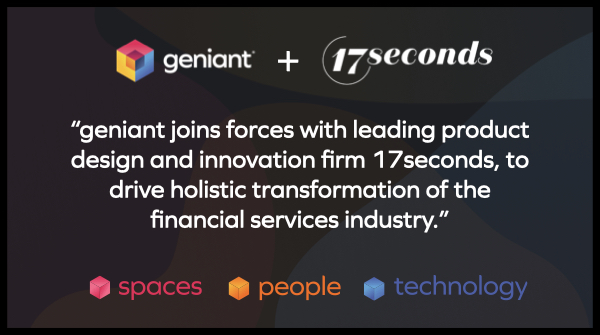 "This is a pivotal moment as firms seek differentiation..." we're excited to announce that we're joining forces with 17seconds to drive holistic transformation of the financial services industry. Read the full press release here: geniant.com/insights/genia…