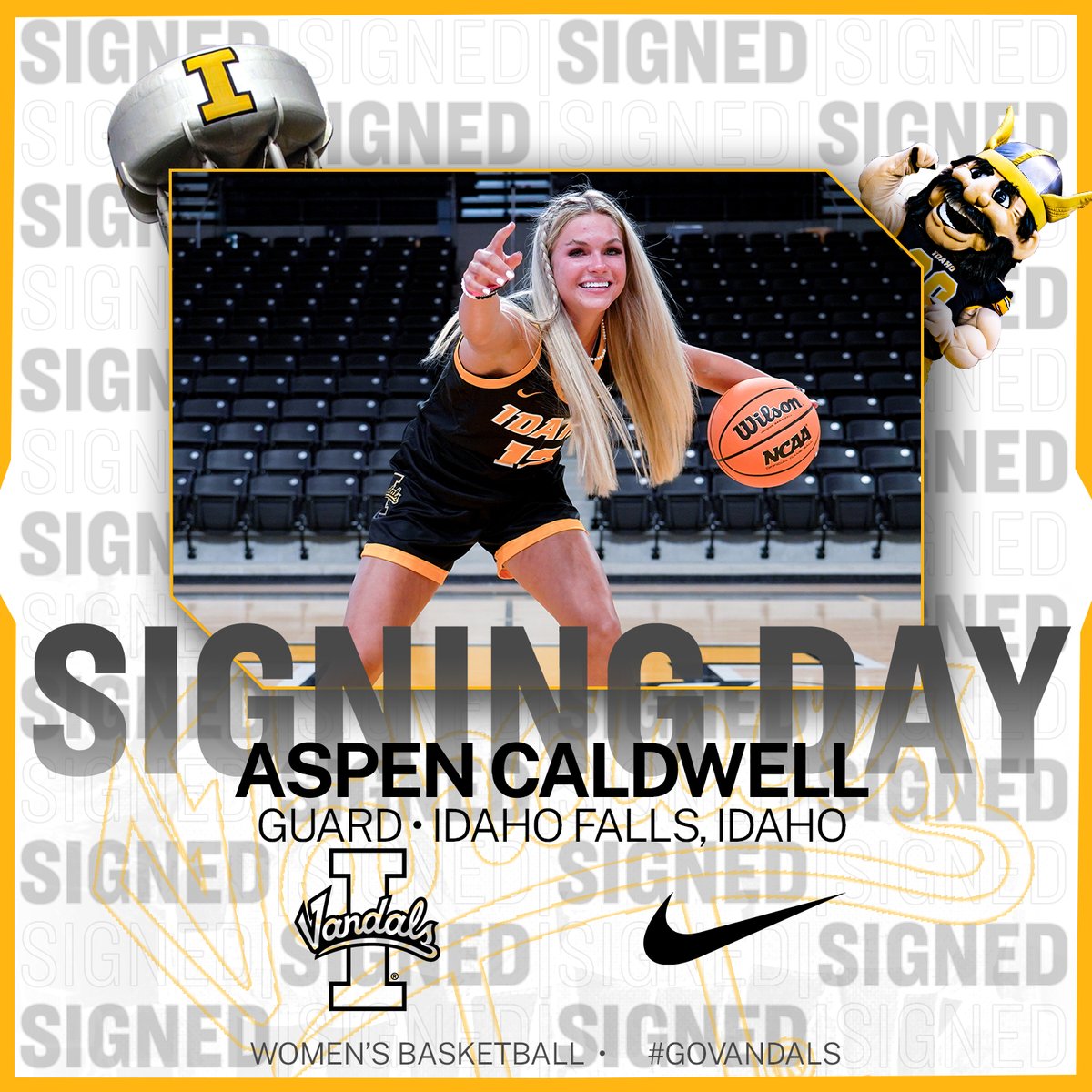 VandalsWBB's tweet photo. Fired up to welcome Aspen and Madelynn.

Read more about them, with quotes from @CoachNewlee here. 

🔗: https://t.co/fzSphsqnrl

#GoVandals https://t.co/HvbxQgsYfy