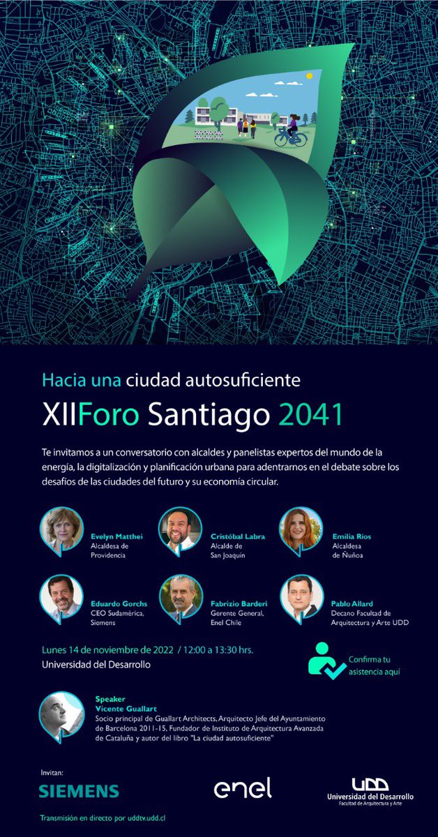 Pablo Allard (@pallards) on Twitter photo A quienes no pudieron acompañarnos ayer en el XII Foro Stgo2041, en este link podrán ver la presentación de <a href="/vicenteguallart/">Vicente Guallart</a> y panel de alcaldesas y expertos. youtu.be/Rdei30nBGRE A quienes no pudieron acompañarnos ayer en el XII Foro Stgo2041, en este link podrán ver la presentación de <a href="/vicenteguallart/">Vicente Guallart</a> y panel de alcaldesas y expertos. youtu.be/Rdei30nBGRE