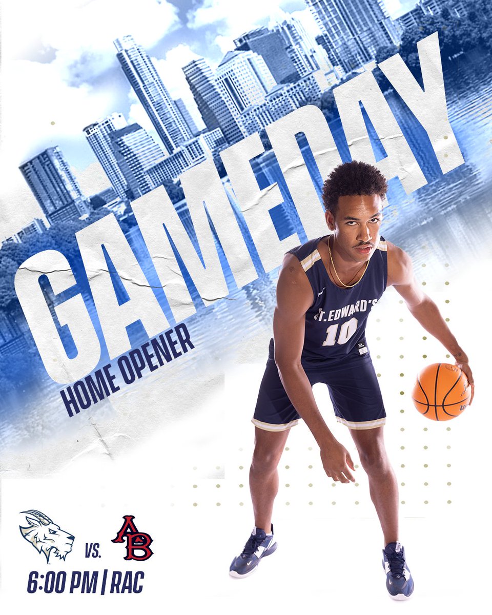 SEUAthletics's tweet photo. #GAMEDAY | @SEUMBasketball 
🆚 @ABUPatriots 
⏰ 6:00 PM
📍 Austin, Texas
📊 https://t.co/XgzoGXMIIu
📺 https://t.co/ZwF79zrfse https://t.co/oT453Ysces