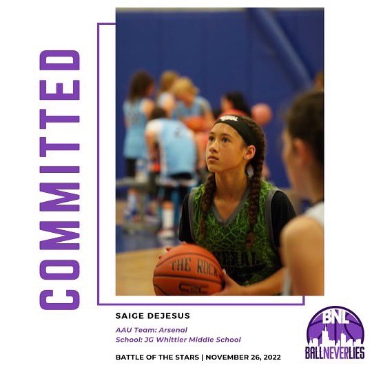 BallNeverLies_'s tweet image. Day 8 of our Middle School player announcements for the Battle Of The Stars event on November 26th. 

Middle School:

Gemma Murray (NH)
NE Storm
Londonderry Middle 

Jalah Pincince (RI)
Team Providence 
Winsor Hills Elementary 

Saige Dejesus (MA)
Arsenal
JG Whittier Middle