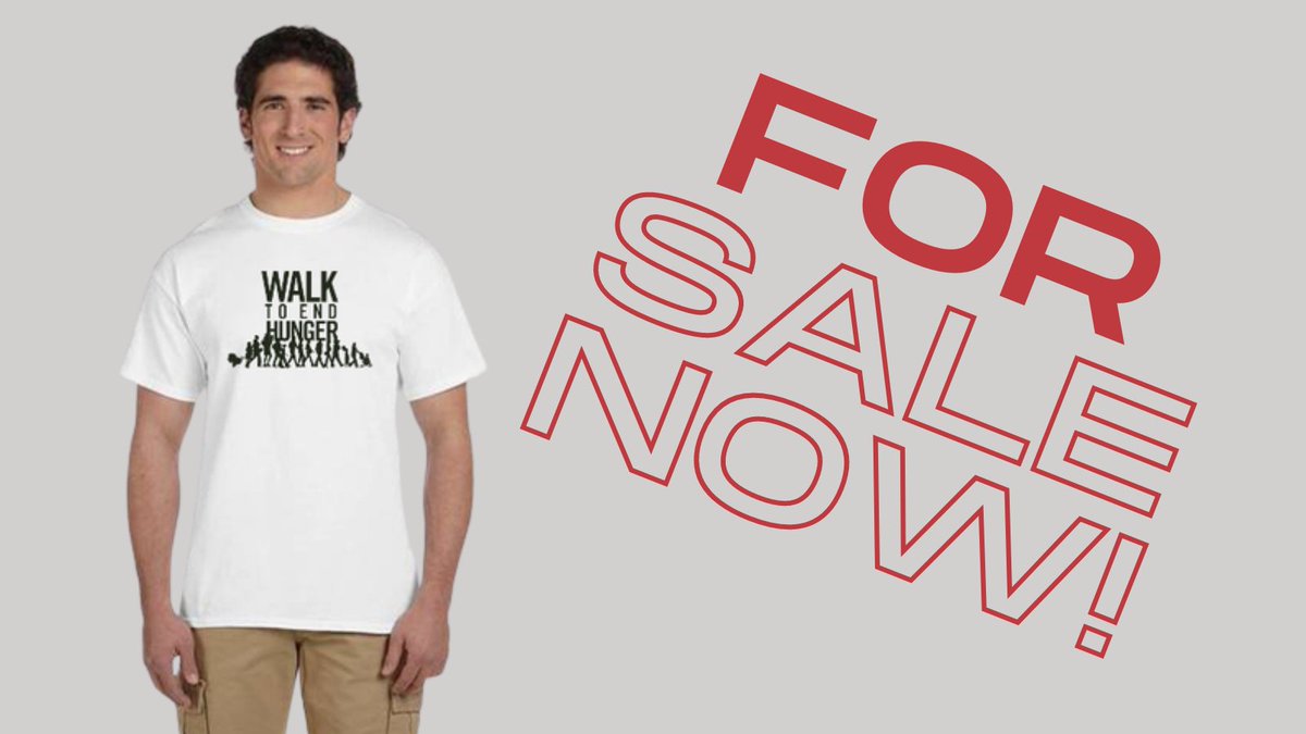 Miss the #WalktoEndHunger t-shirts this year?

Proceeds from your purchase go to support the Walk to End Hunger and you'll have the perfect thing to wear on Thanksgiving morning! Shirts on sale until this Friday, so buy one now at bit.ly/3AjQPCFto.