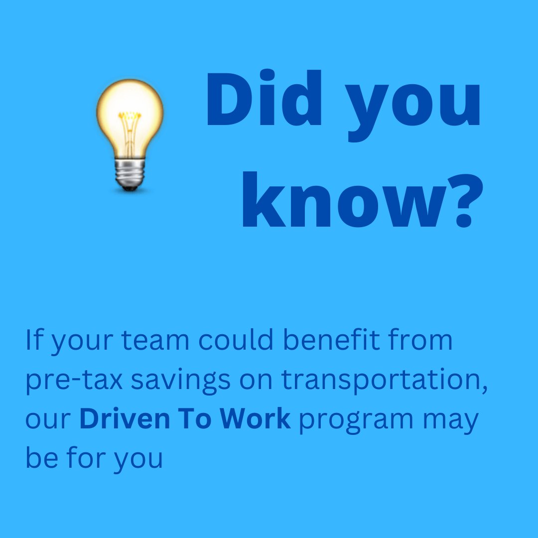 TechValeyShutle's tweet image. Our Driven to Work program allows employers to save money when they provide transportation solutions to their employees. If this could benefit your business, call or click today
.

#tvhs #communitydriven #driventowork