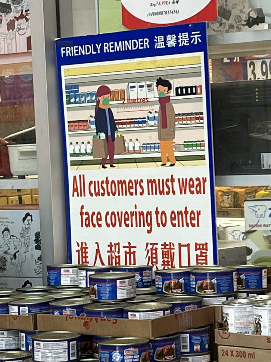 NotSpeechless23's tweet photo. Went to a Chinese grocery store & saw this 👇😷👇
80 - 90% wore masks
Proof that even if the gov’t wants to pretend that CoViD iS oVeR, businesses can choose not to & keep #immunocompromised ppl, elderly ppl & kids safe
#MyDisabledLifeIsWorthy #BringBackMasks #HighRiskCOVID19 https://t.co/1hcDXtY10e