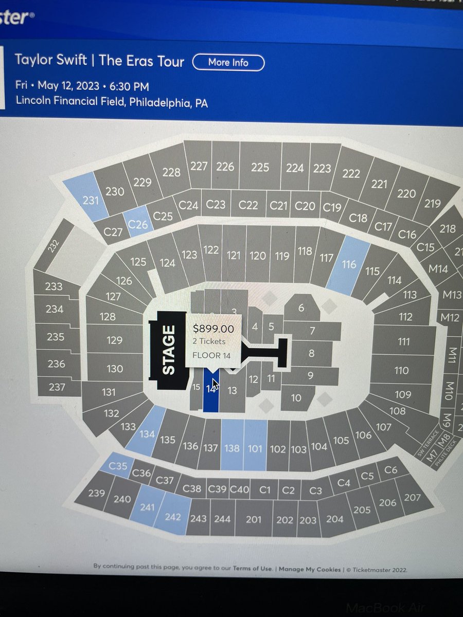 ky1ierose's tweet photo. i waited 4 hours for this?? @taylornation13 @Ticketmaster im calling u out on this, this is absurd and so wrong. these prices are ridiculous and it’s insane how this all played out. you’re doing people who really admire you so dirty and it’s honestly disrespectful. https://t.co/ddyrcvrSjn