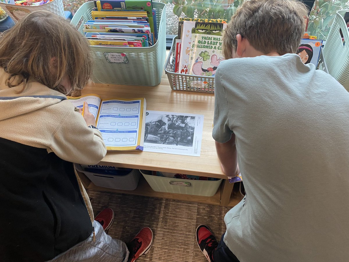 Today we looked at primary sources to help us better understand immigration. I love these little thinkers! <a href="/CCE_Comets/">Clay Center Comets</a>