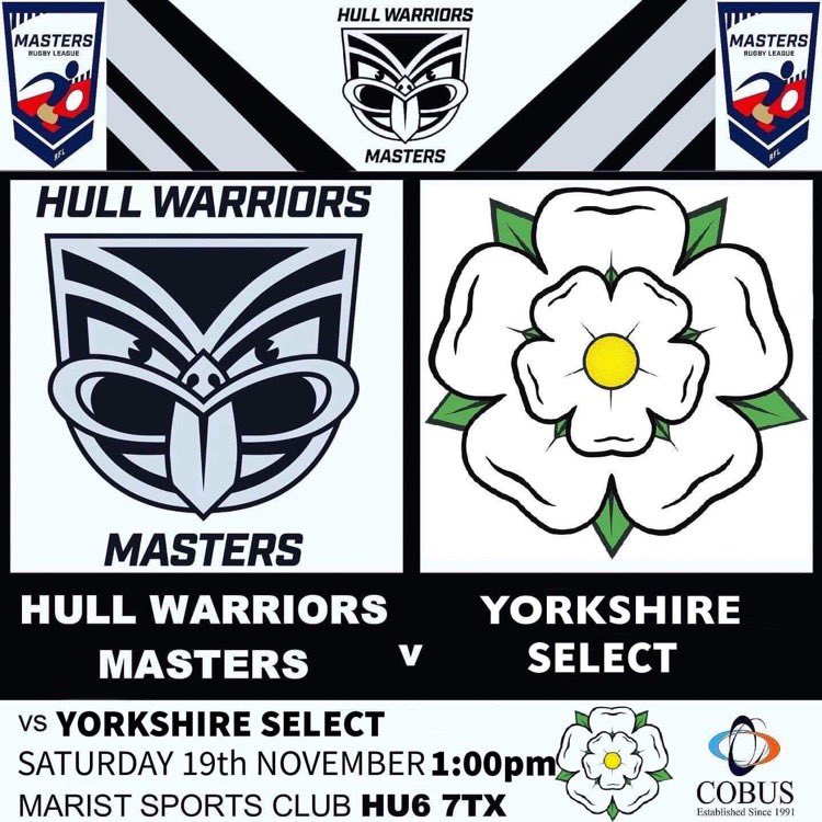 hull_warriors's tweet photo. 🏉𝗚𝗔𝗠𝗘 𝗪𝗘𝗘𝗞🏉

🏆 Raising Money For MNDA
🆚 Yorkshire Select
🏟 Marist SC (HU6 7TX)
📆 Saturday 19th November 
⏰ 1.00pm

#wearewarriors #yorkshire #yorkshireselect #marist #mnda #sonnygotsmashed https://t.co/EeVcs0HWfz