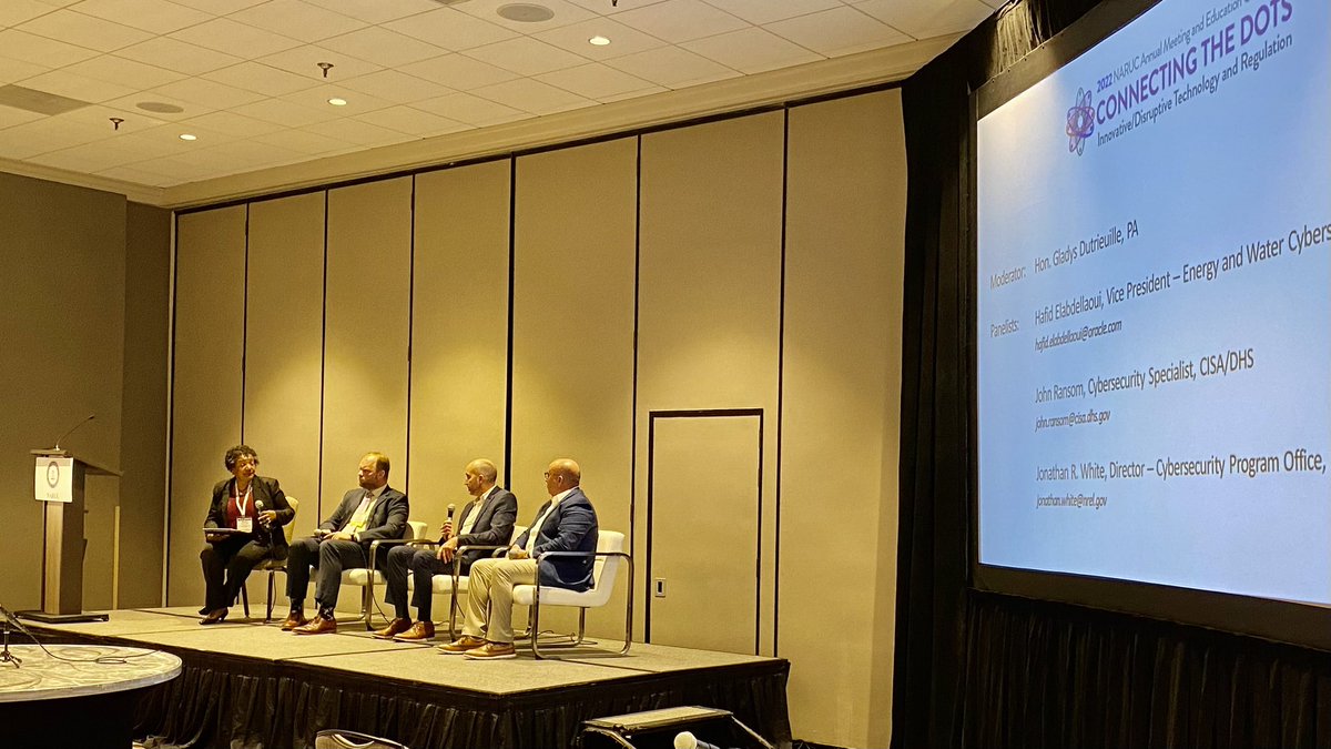#cybersecurity session at #NARUCAnnual22 dives into global #utility issues - from #utilities being targeted in the #Ukraine, to how bad actors may attack systems in the US. 
Utilities are on the front line of this fight.