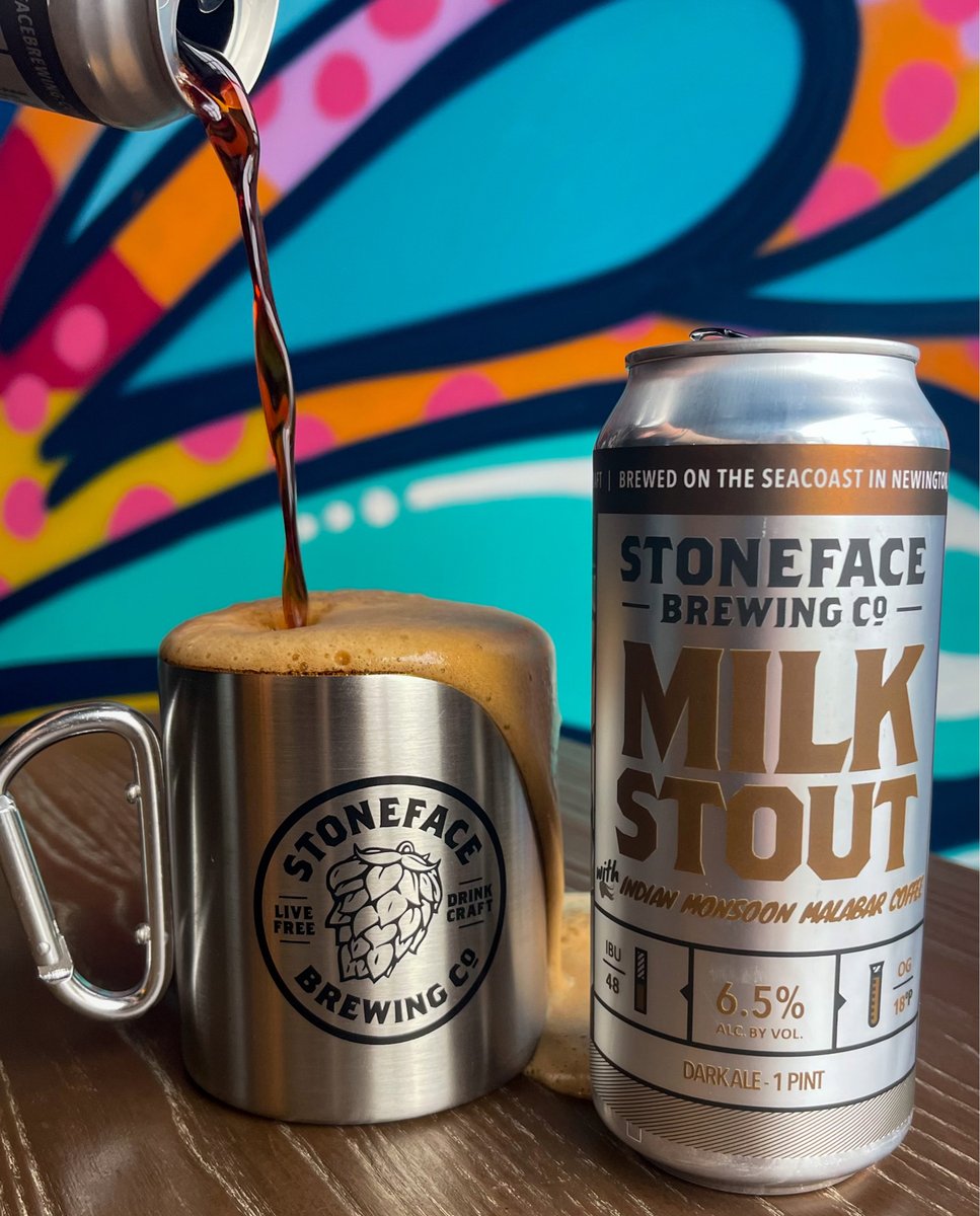 Stoneface Brewing (@stonefacebrew) on Twitter photo Friday Release💥
Pre-sale 11/18 8am
📍Stoneface Brewing
👉 Limited Quantities
>>>
Milk Stout with Indian Malabar Coffee: Milk stout brewed with <a href="/portcitycoffee/">Port City Coffee</a> Indian Monsoon Malabar. Think cold brew with notes of baker's chocolate and caramel.
6.5% - 4pks/singles/draft Friday Release💥
Pre-sale 11/18 8am
📍Stoneface Brewing
👉 Limited Quantities
>>>
Milk Stout with Indian Malabar Coffee: Milk stout brewed with <a href="/portcitycoffee/">Port City Coffee</a> Indian Monsoon Malabar. Think cold brew with notes of baker's chocolate and caramel.
6.5% - 4pks/singles/draft
