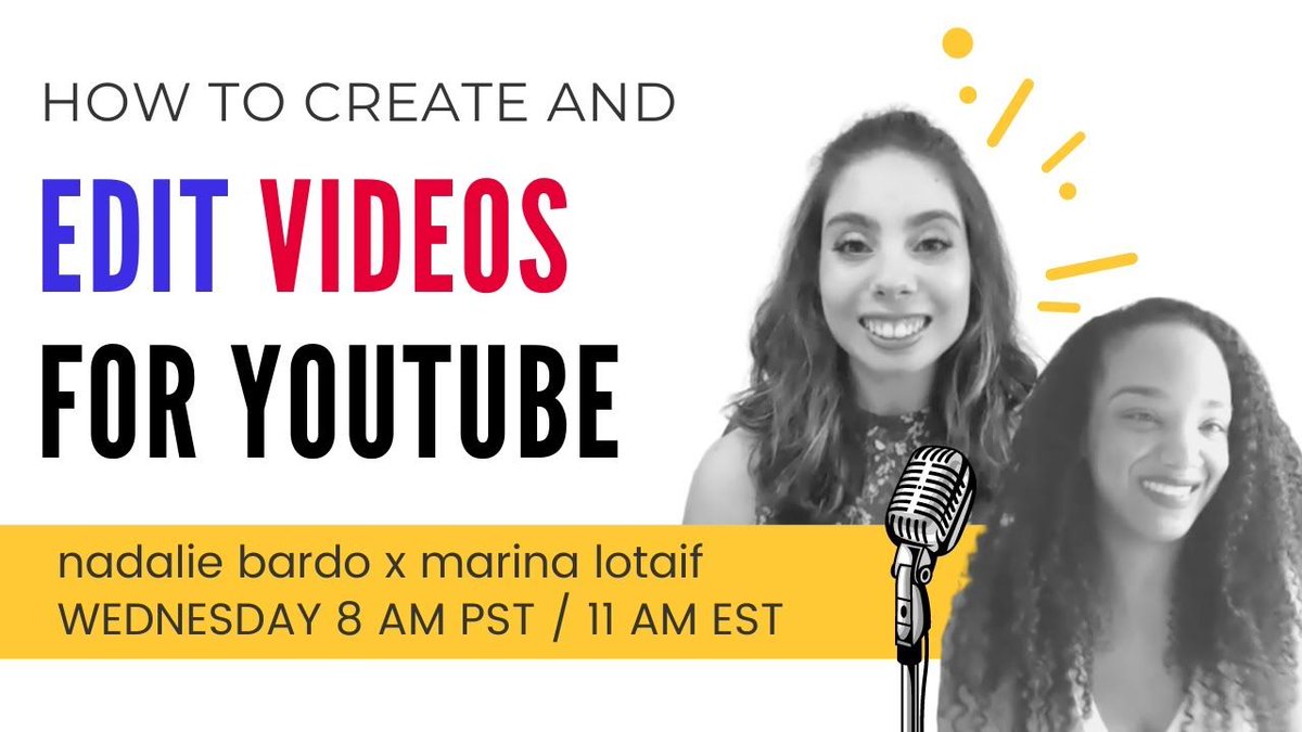nadaliebardo's tweet image. How do you create videos for YouTube channel? What about your online course? Join @nadaliebardo and @marinalotaif as we take you through our process. youtu.be/WxUn0WhCDgc #VideoMaking #YouTubeTips #VloggingTips #Blogger