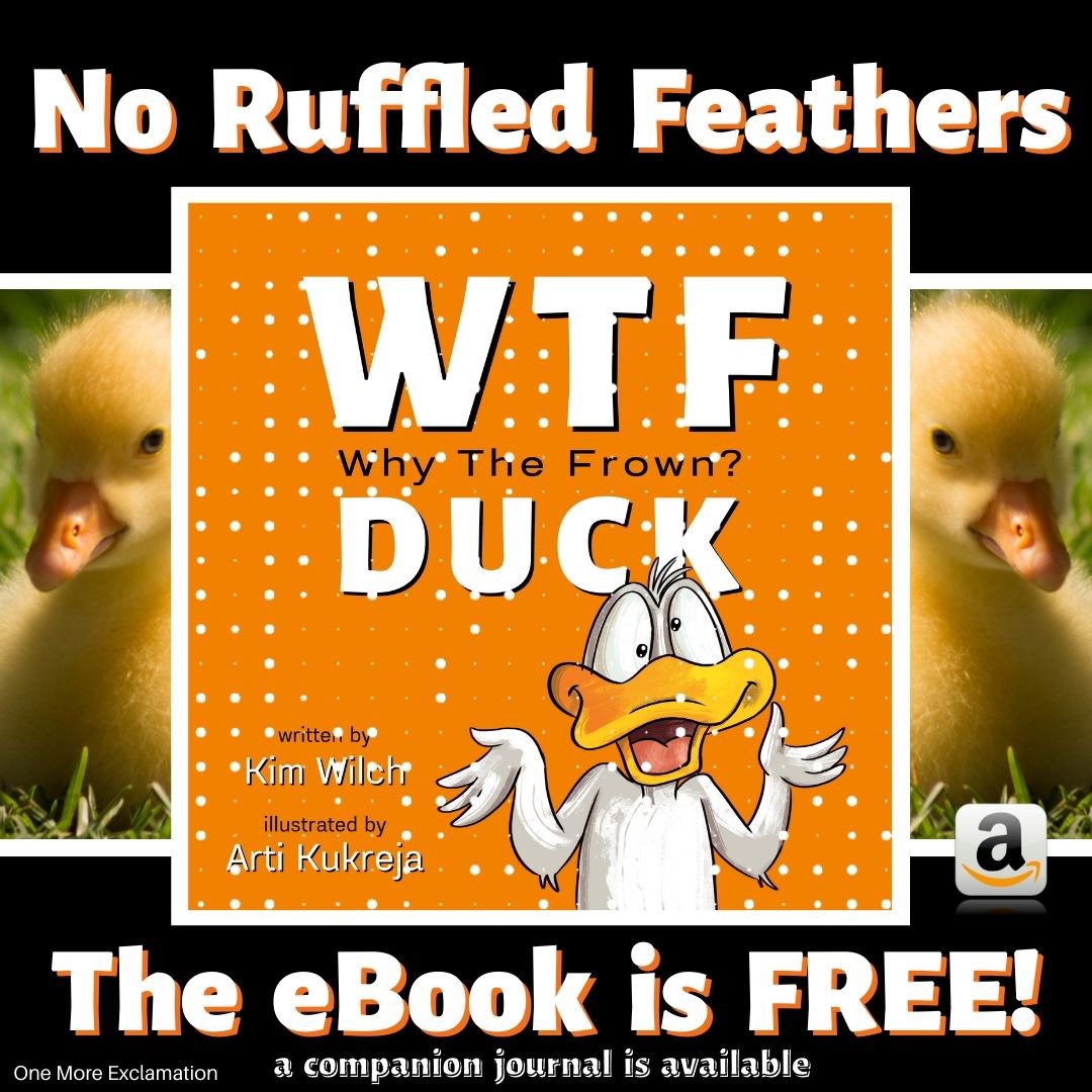 WTF DUCK? Why The Frown is a FREE DOWNLOAD 
Nov 15-16. See what’s everyone quacking up. 
This adult picture book is sure to be a top exchange gift for the season.   

amzn.to/3CXpiY2

#wtf #whythefrown #adultingishard #sarcasm #satire #freedownload #humor