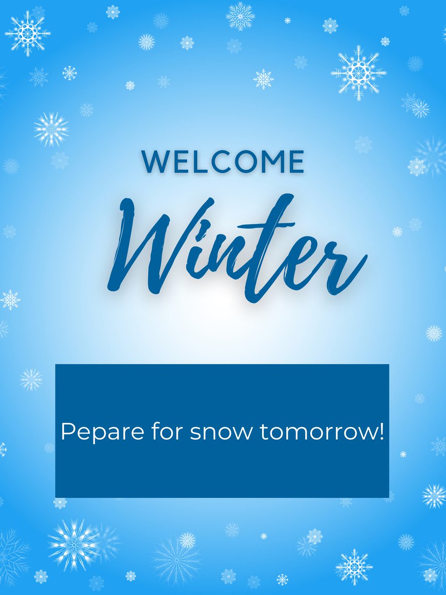 Get ready for winter weather tomorrow! #queensu #ygk