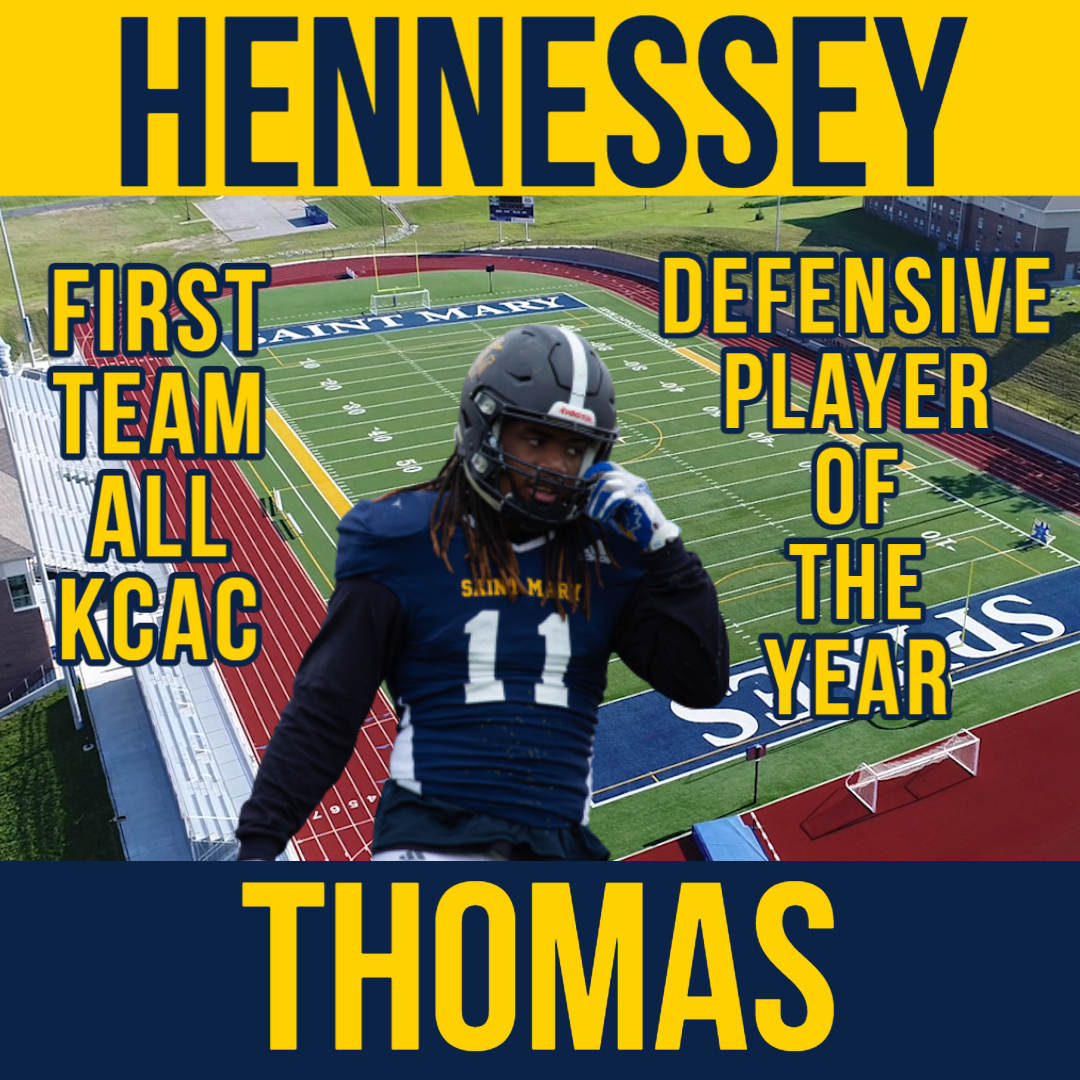USM_Athletics's tweet photo. Eight total spires received All KCAC honors today, including five honorable mentions and two second team awards! Hennessey Thomas was recognized as a first team All KCAC member and the Defensive Player of the Year, congratulations!! #gospires https://t.co/vM4ndVYaoM