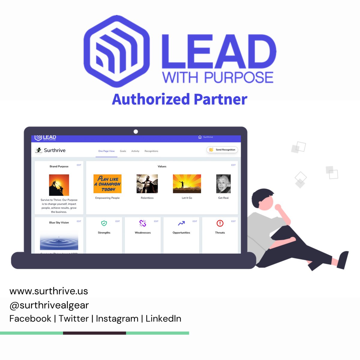 Ensuring that your team &amp; company are aligned is one of the best things you can do as a business. The Lead With Purpose platform is a dynamic place where your goals, priorities, &amp; Vision/BP/Values live for your entire team to view &amp; update in realtime! ow.ly/hMgz50K3rmx