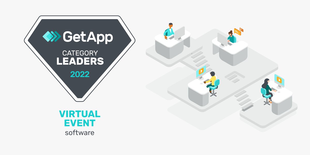 GetApp's tweet image. It’s fresh, it’s data-driven, it’s unbiased. Our 2022 Virtual Event #CategoryLeaders ranking 🏆 based on reviews from real users is OUT ➡️ bit.ly/3SW1ytp

#VirtualEventSoftware