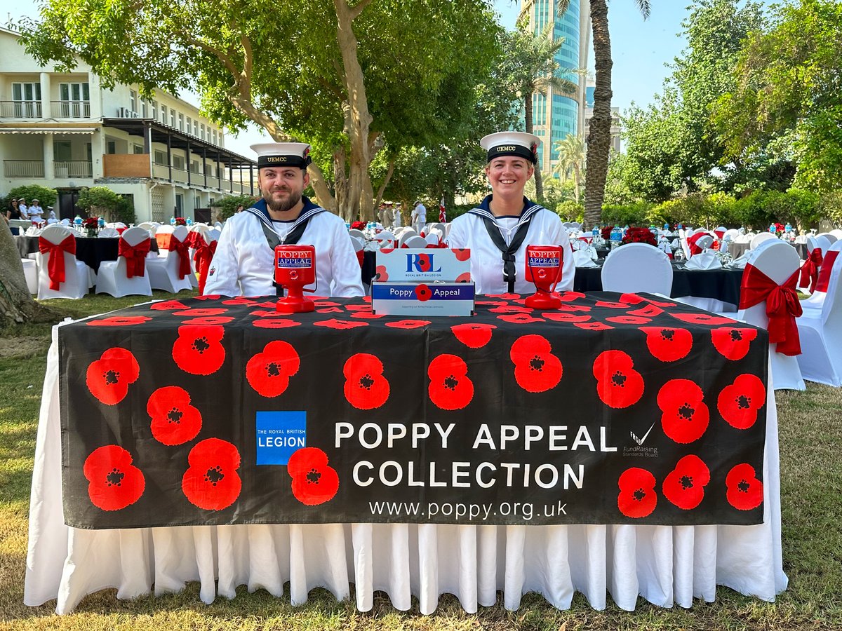 UKMCCMiddleEast's tweet photo. Thank you to @UKinBahrain  for hosting us at their remembrance service held in their gardens. We were honoured to represent the UK Forces deployed in Bahrain and pay our respects to those who have made the ultimate sacrifice.

#LestWeForget  #OPKipion https://t.co/viyW769u5n