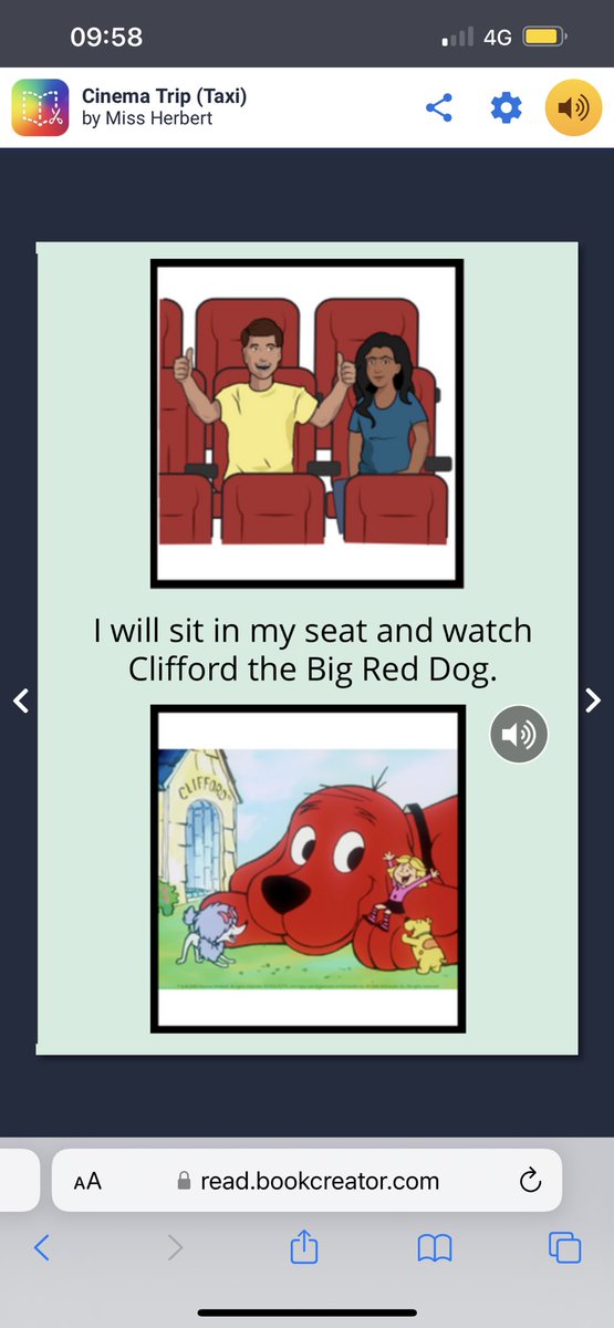 Using <a href="/BookCreatorApp/">Book Creator from Kami</a> for @goboardmaker social stories is a GAME CHANGER - easy to access on a device and works almost like a ‘now-next’ timetable when on a trip!
