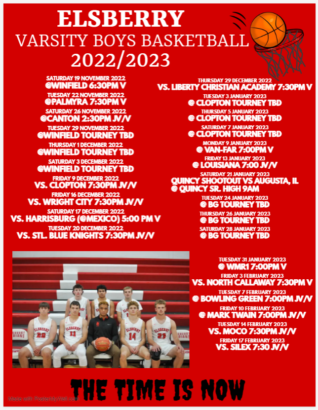 "The Time is Now"
Schedule Drop ⬇️🔥