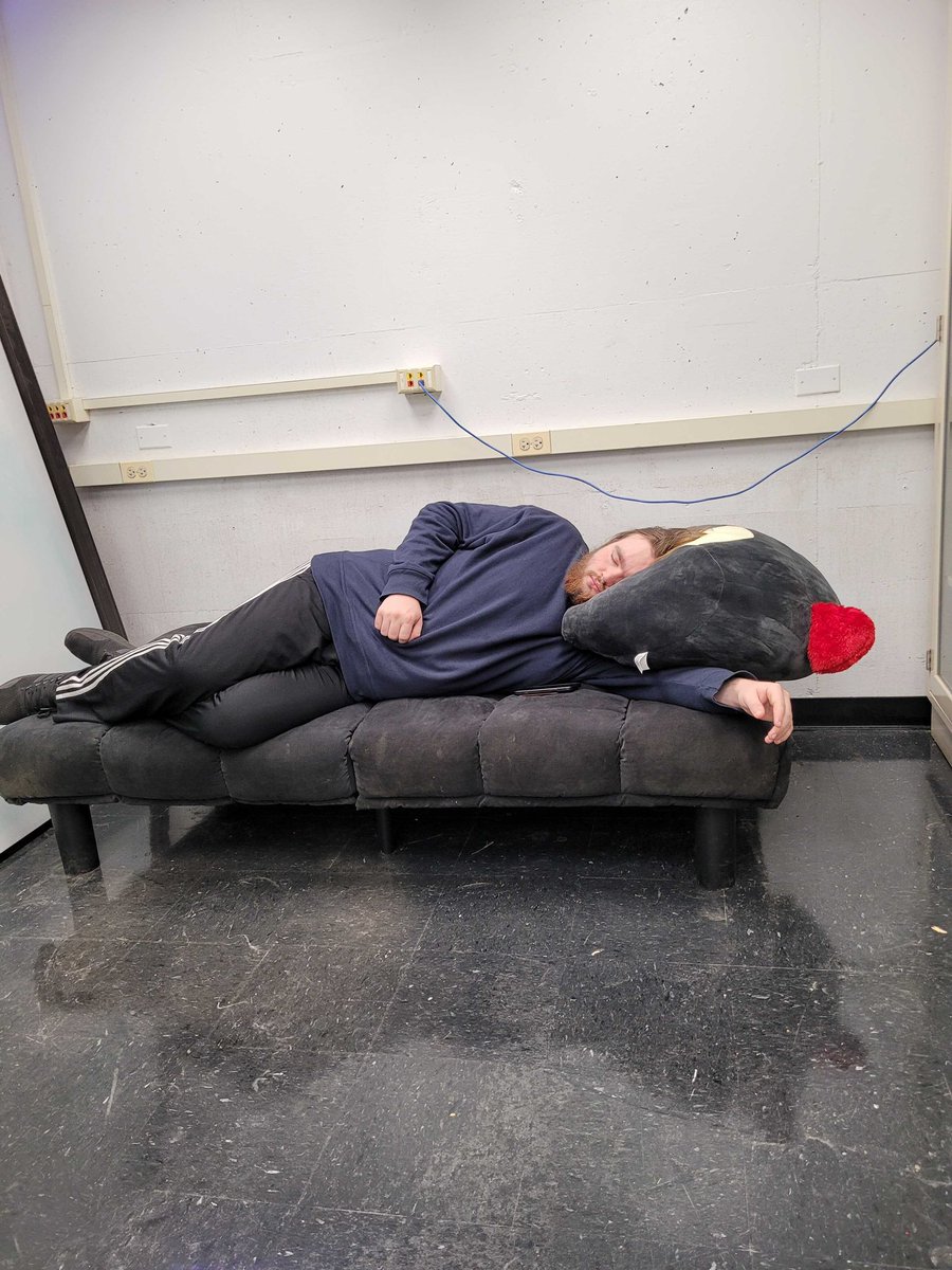 CAV Team Lead, Aleks Woody catching some Zzz’s while people sleeping on electric vehicles are catching these hands for sleeping on us.