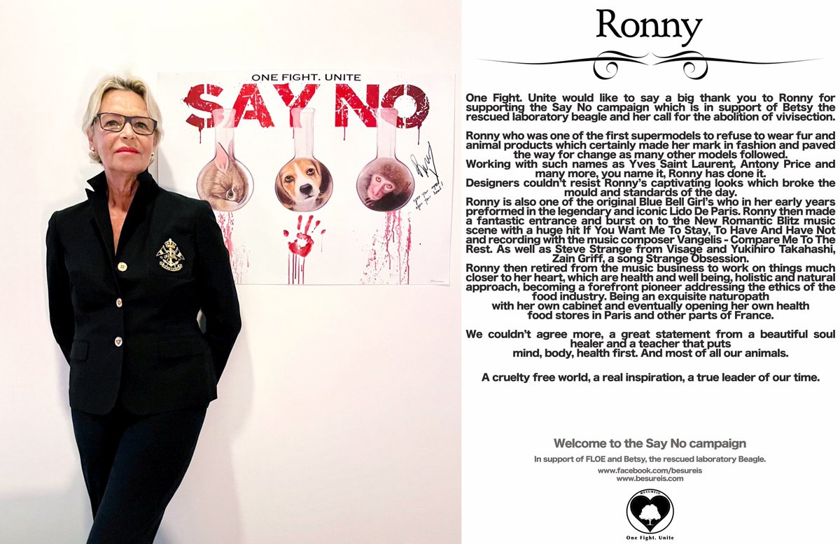 Welcome to the second chapter of the SAY NO campaign.
In support of FLOE and Betsy, the rescued laboratory Beagle.
Take action: forlifeonearth.eaction.online
Visit for more info:
besureisofficial.com/say-no-campaig…
facebook.com/besureis
betsybeagle.org
<a href="/BetsyAmbassador/">Betsy, Beagle Ambassador for FLOE</a> 
<a href="/PeterEgan6/">Peter Egan</a>