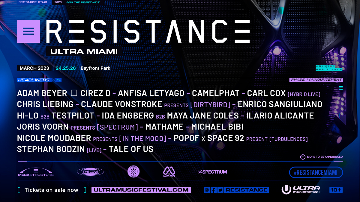 Ultra Resistance lineup 2023