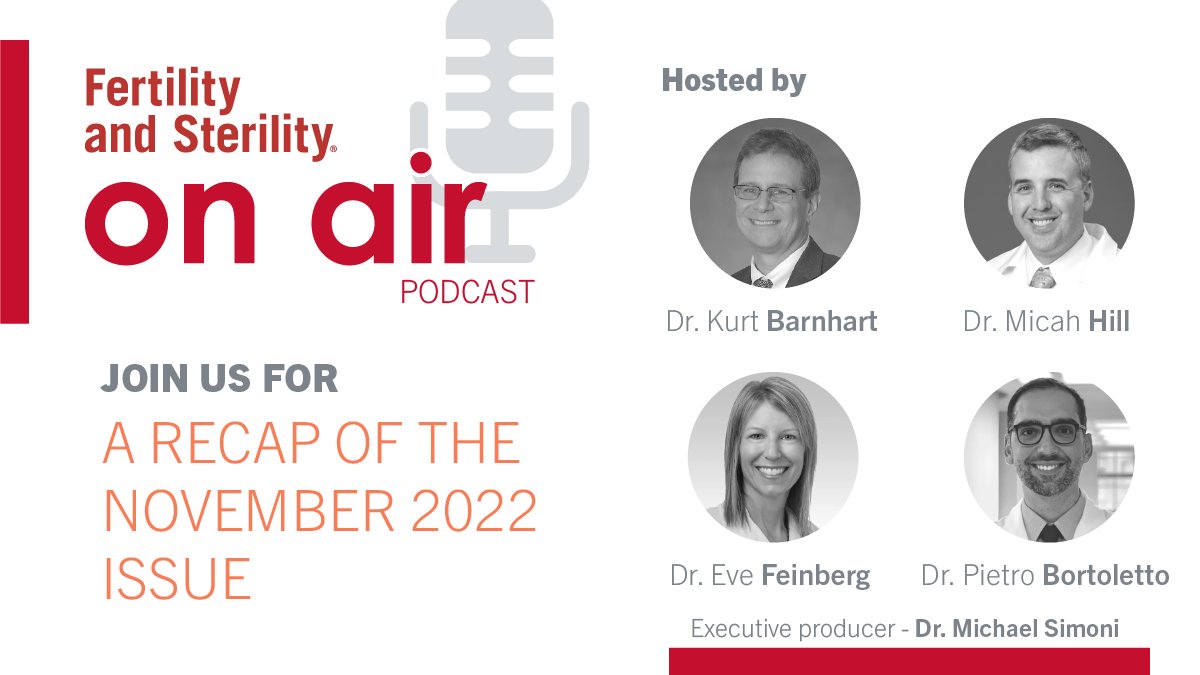 This months F&amp;S OnAir podcast episode is now posted!

Join us as we review our favorite articles of this months F&amp;S

Download here 👇
fertilityandsterilityonair.libsyn.com