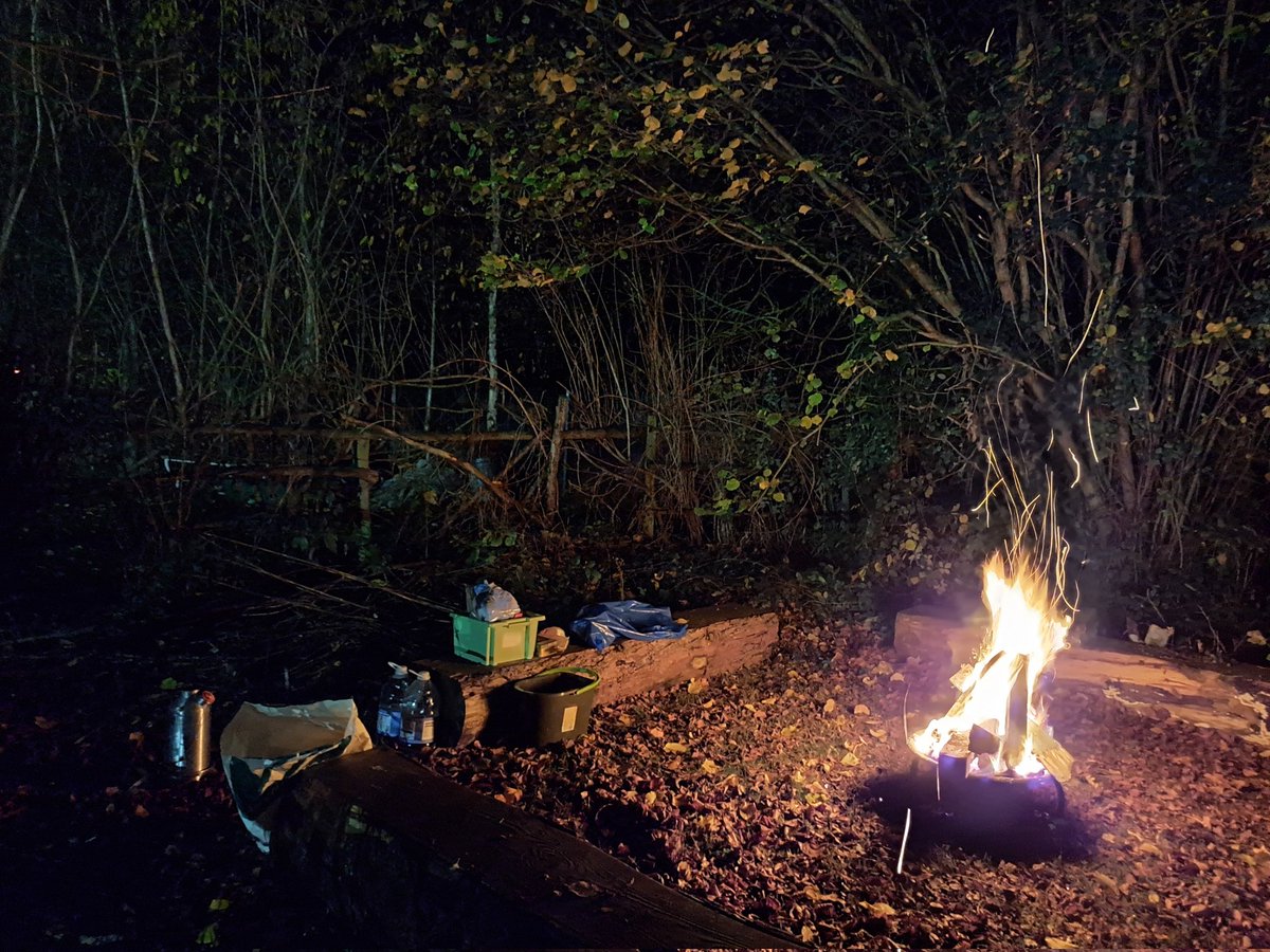 CorvedaleSchool's tweet photo. John Muir Award group's night walk followed by marshmallows toasted on the bonfire. https://t.co/wxRUL5FoBe