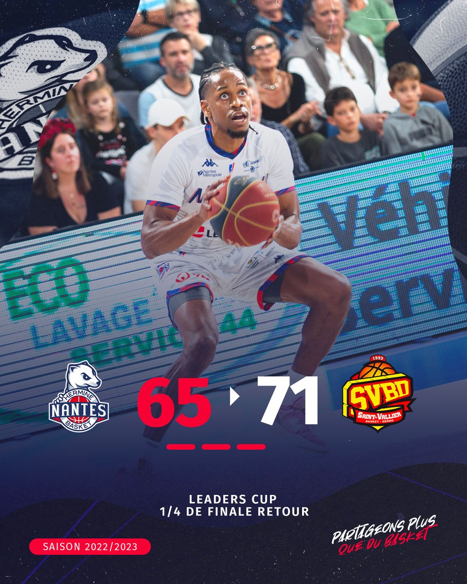 NantesBasket44's tweet photo. 🏀[LEADERS CUP I 1/4 DE FINALE RETOUR]

➡️ Au retour du vestiaire, le NBH se montre très combatif. Rien n’est perdu plus que 7 points pour prendre l’avantage !

Le dernier quart-temps s’annonce électrique!⚡️

#NBH #leaderscup #partageonsplusquedubasket #SVBD https://t.co/9lkJi6eQ5O