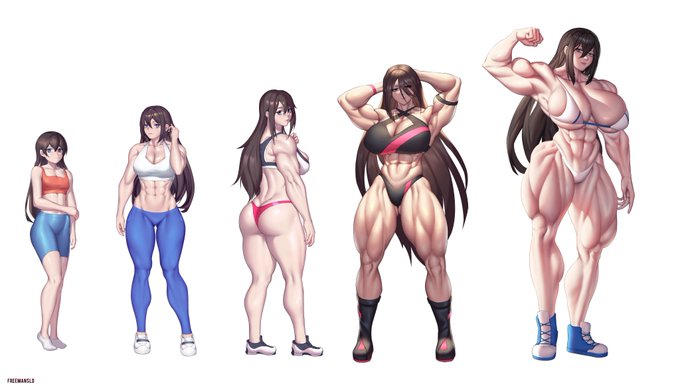 commission
A girl was taken to the gym by a trainer her mother found, only to discover surprising muscle potential.