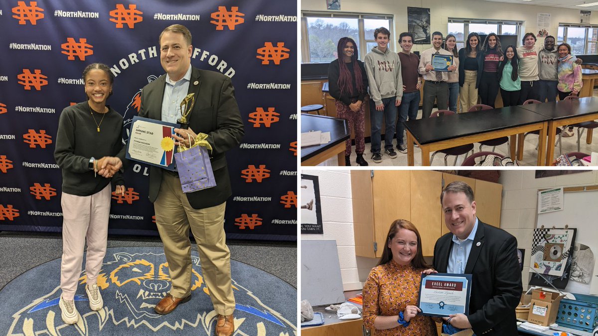 SCPSchools's tweet image. Congratulations to the following community members for their receipt of an award: 

Seth Thompson- STAR Award
Iyanna M.- Shining Star Award
Larissa Lynch- EXCEL Award

To nominate someone, visit staffordschools.net/awards #ElevateStafford