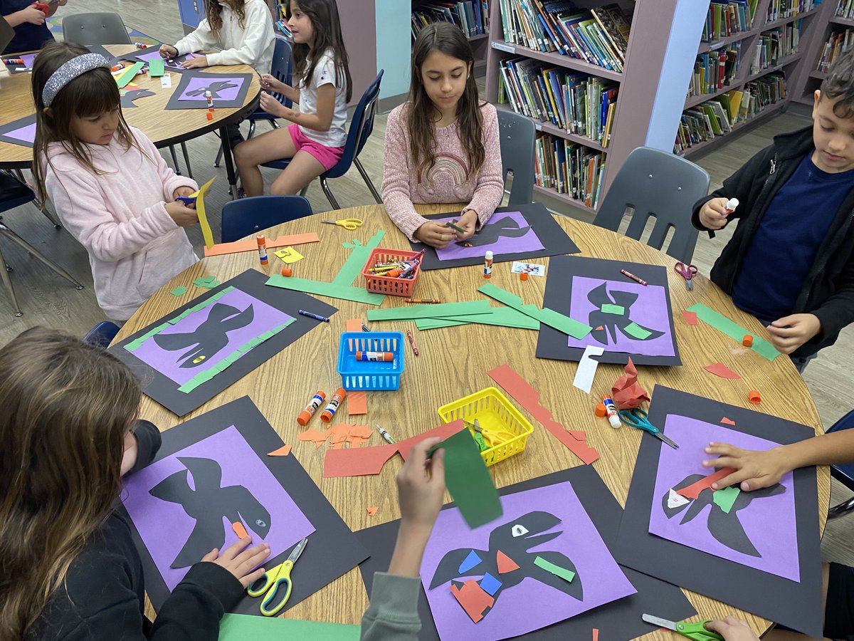 For Native American Heritage Month, 2nd graders read The Raven and then designed their own raven. Every one was different. Such creative students here! ⁦<a href="/BLDolphins/">Bay Laurel Dolphins</a>⁩ ⁦<a href="/LVUSDLibraries/">Tina Johnson</a>⁩