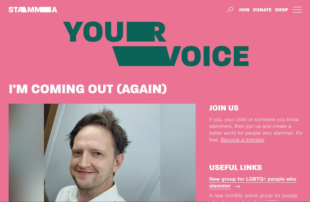 I’m coming out (yep, again) Here's an article that I’ve written for the British Stammering Association about my stammer. It took me a while to have the confidence to write this - thank you so much to @Stammer for the opportunity. ➡️ stamma.org/your-voice/im-…