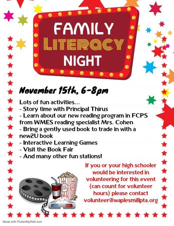 It’s time for Literacy Night! 📚