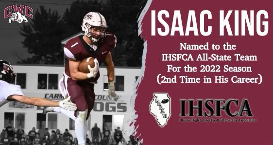 Congrats to our very own <a href="/isaacking05/">Isaac King</a> for earning a spot on the 2022 All State football team!